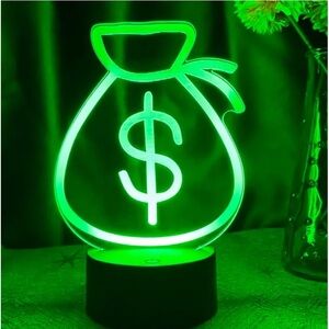 Money Bag (show) Light 3D NIB. NEW